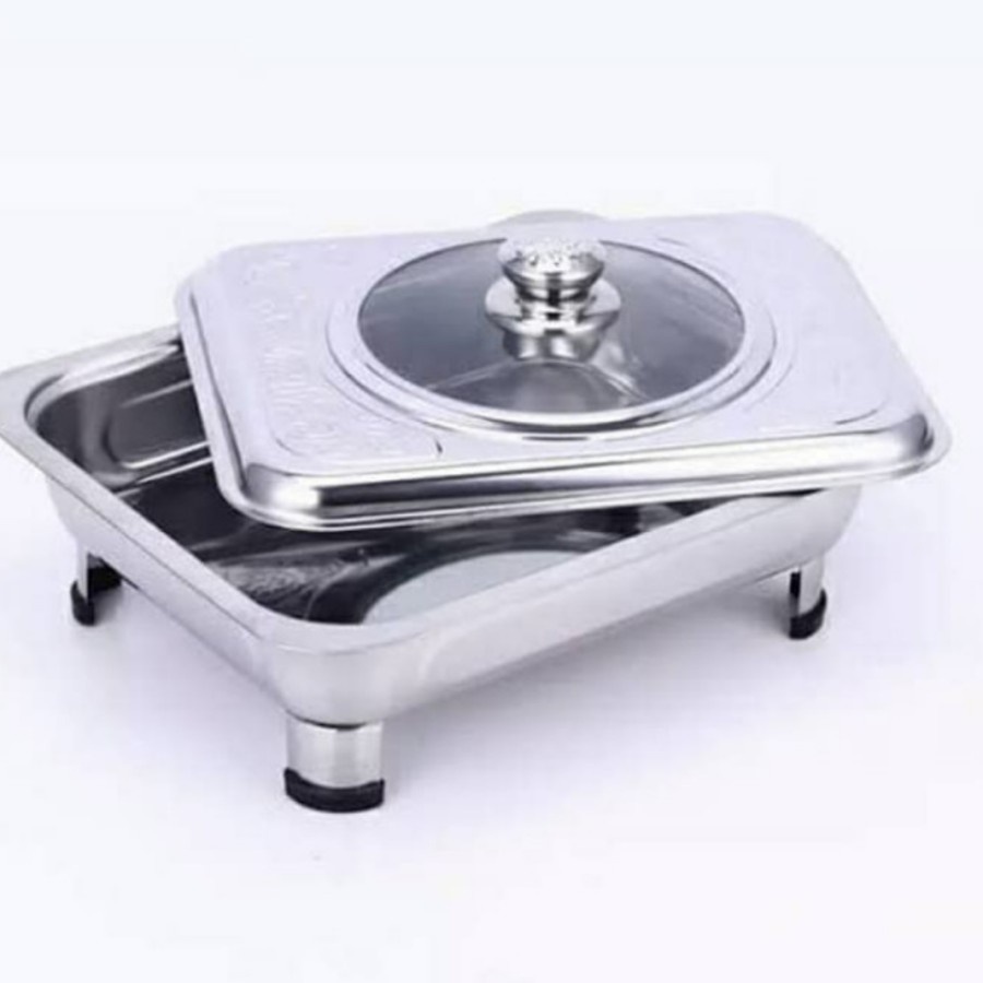 Baking Tray Tempat Makan Prasmanan Stainless Fast Food Dish Home Pro