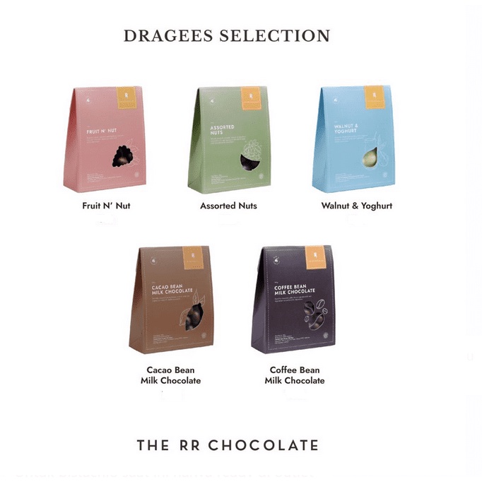 

DRAGEES SELECTION, CLASSIC & CASUAL (WHOLE NUT/FRUIT) THE RR PREMIUM CHOCOLATE JAKARTA