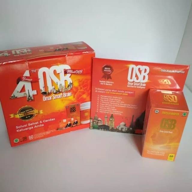 Obat Herbal 100 % Produk ASLI Omar Smart Brain OSB Vitamin Otak Nutrisi Otak Daya Ingat Kecerdasan