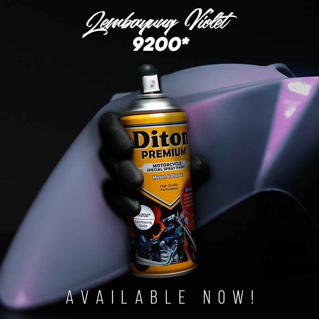 DITON Premium Pilok Pilox Cat Semprot - Lembayung Violet / Ungu Lembayung (9200*) 400cc