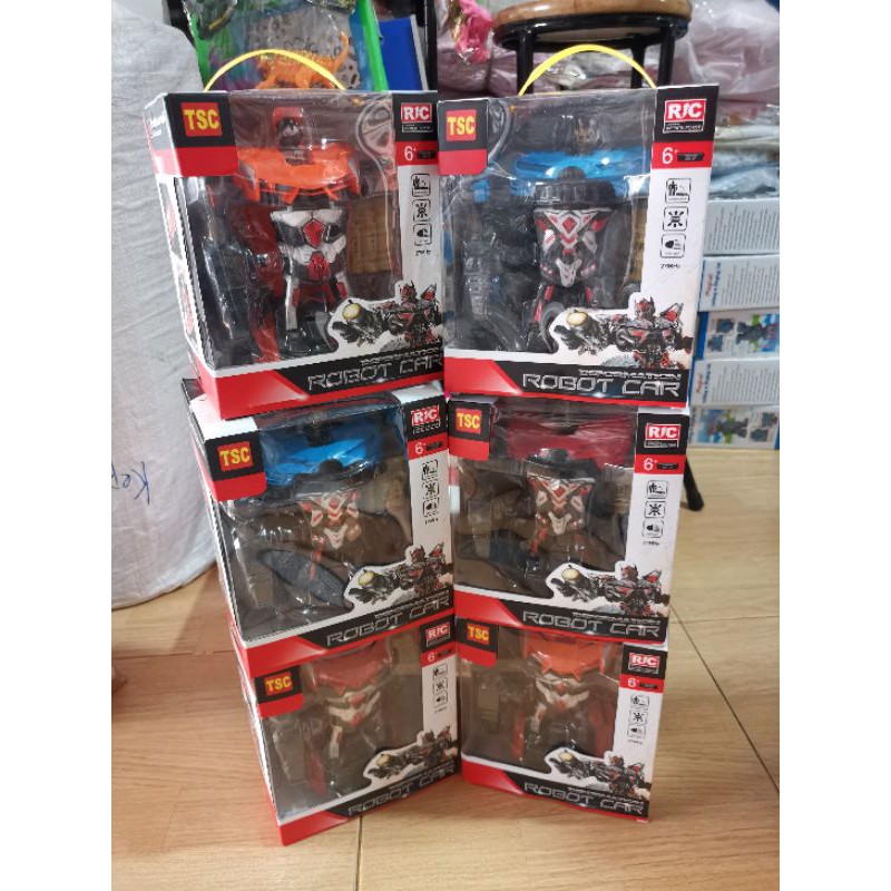 Mainan RC Car Deform mobil remote berubah robot transformer