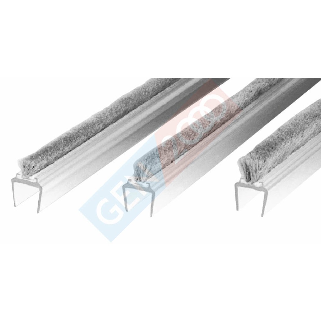 Klip Seal Kaca Mohair Bulu 300 Cm Mohair Clip Seal Pintu Kaca Sliding Uk 3 Meter