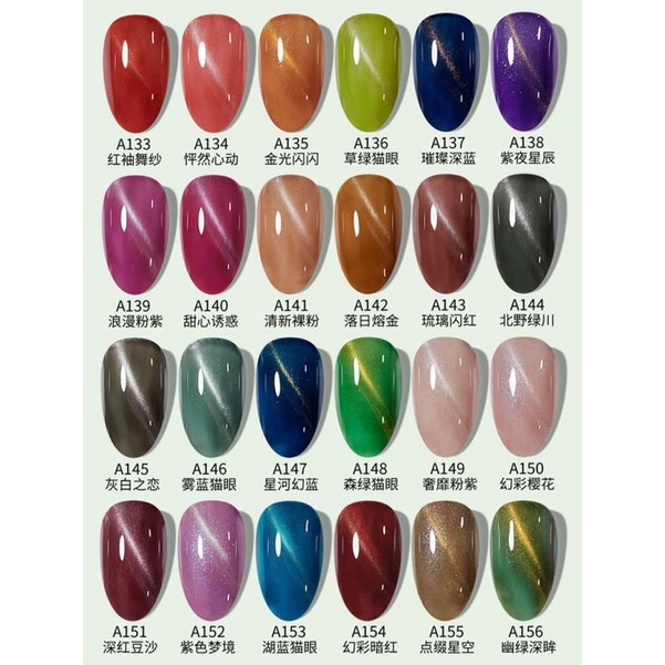 CHARZIEG 15ml(101-150)GLITTER &amp; CAT EYE SERIES UV LED Gel Polish Kutek Gel Kutek CHARZIEG UV Led Soak Off Gel Polish