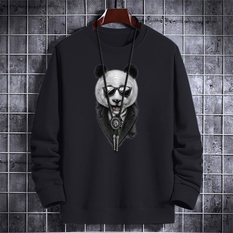 Sweater crewneck pria BOSS PANDA