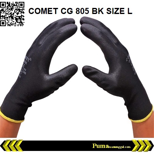 Sarung Tangan Karet Palm Fit Glove CG 805 BK