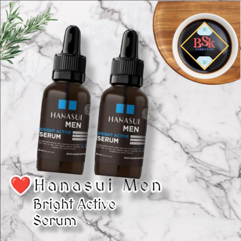 ⭐AJ⭐ HANASUI MEN SERUM | Bright Active Serum Wajah Untuk Pria | Face Serum / Serum Hanasui Pria | Se