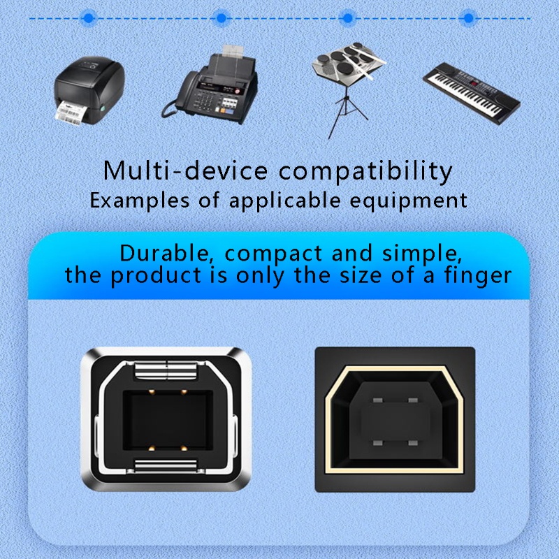 Gro USB Type-C to Type-B MIDI Adapter Untuk USB Tipe B Dilengkapi Scanner Printer Server