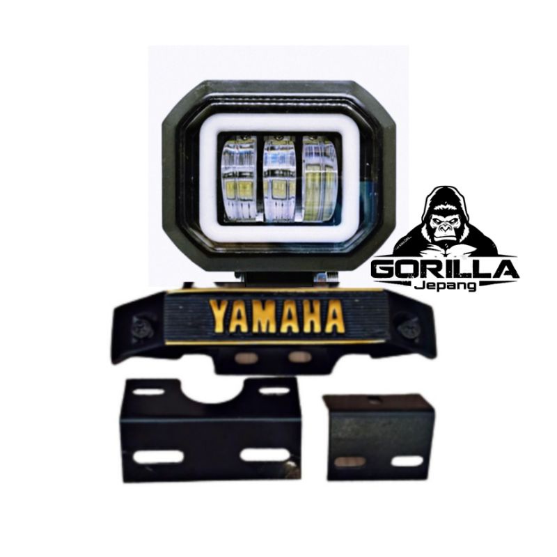 paket lampu led set kumis kumisan rx king set pangkon breket-Paket 12