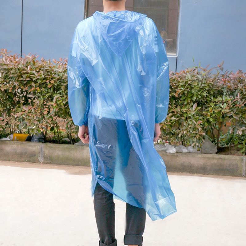 Jas Hujan Plastik Transparan Rain Coat Jas Hujan Darurat Transparan Termurah Colorfull Disposable New Rain Coat Serbaguna