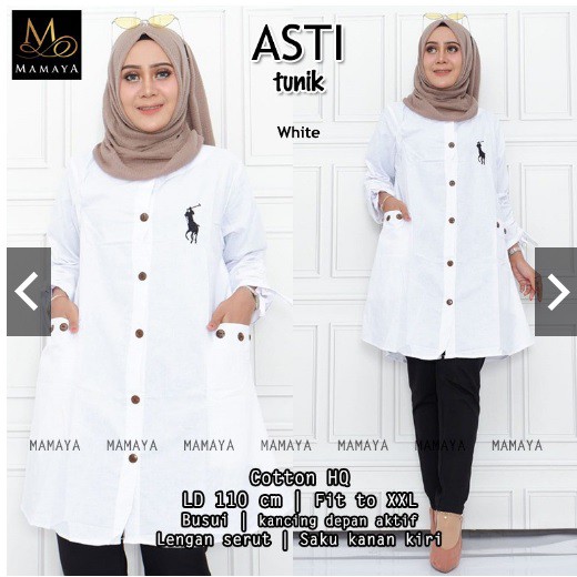 Termurah Baju Gamis Lebaran Polos Wanita Muslim ASTI Gamis