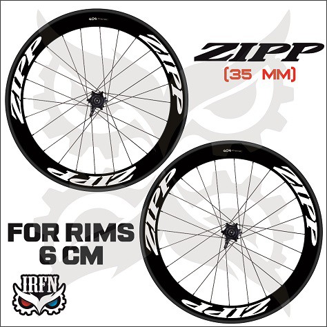 Stiker Decal Rims Zipp 404 Lebar 35 Mm