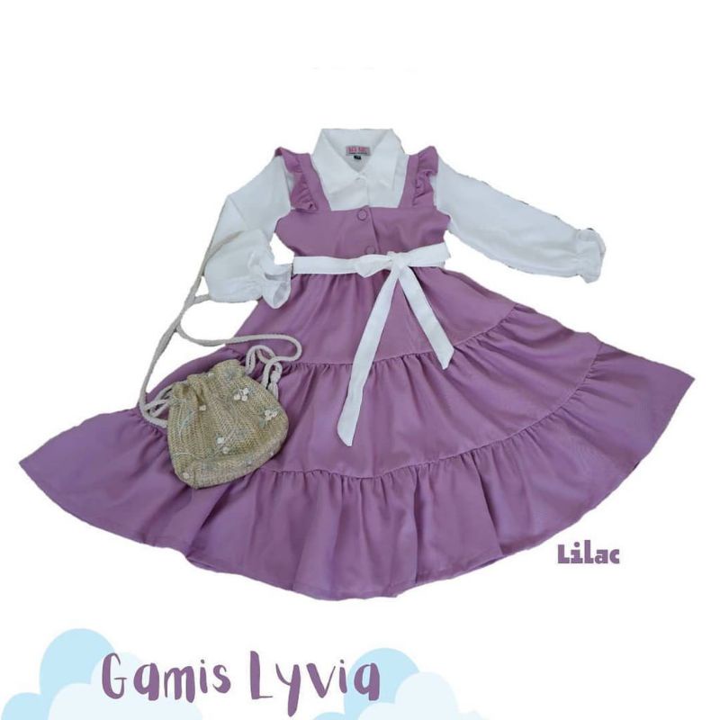 Gamis Livi Anak Perempuan/ Dress Livi Anak Tanggung Usia 8-10 Tahun// Gamis Terlaris Gamis Anak Viral