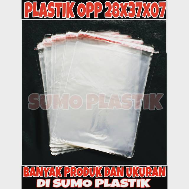 

PLASTIK OPP UK 28x37 TEBAL 07 !! ISI 100 LEMBAR