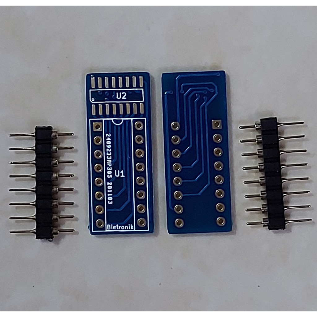 PCB konverter Adapter SOIC ke DIP Gold Plate