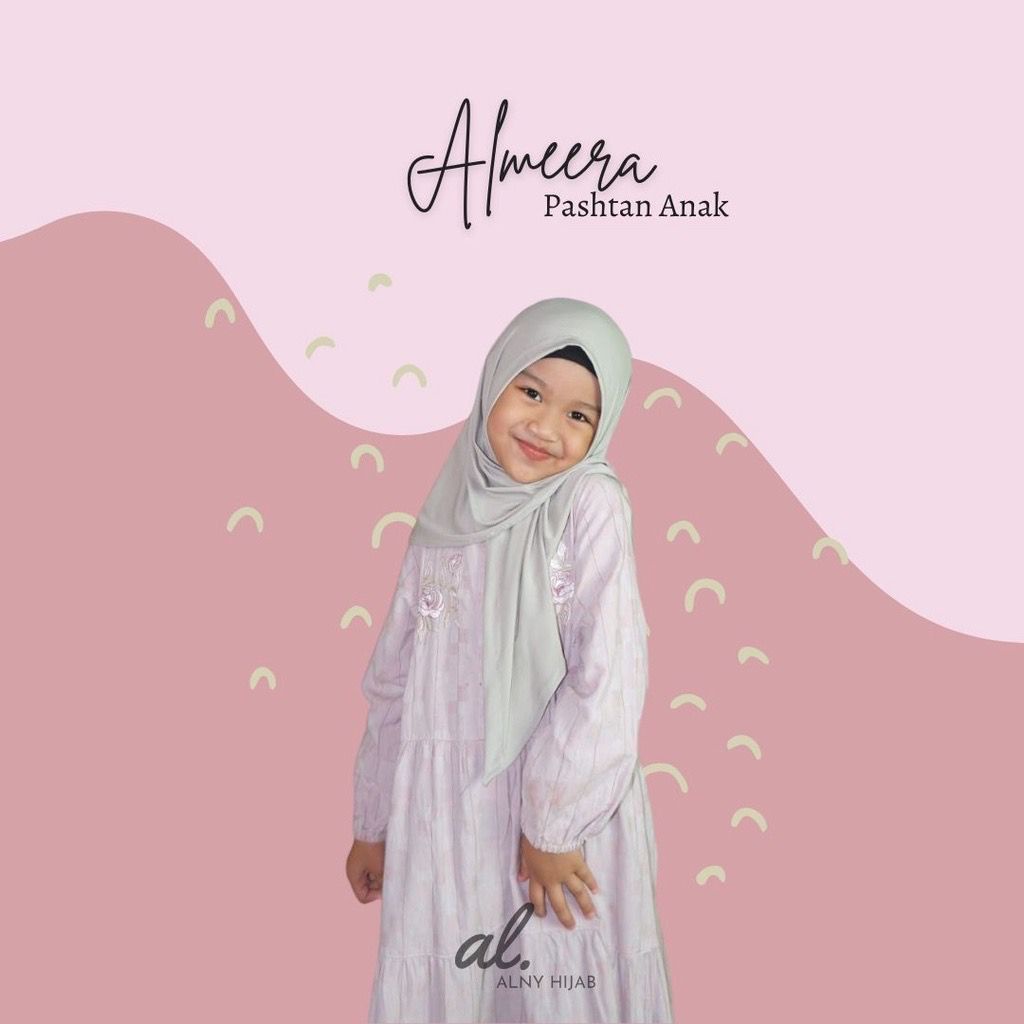 PASHTAN ANAK ALMEERA / PASHMINA INSTAN ANAK JERSEY PREMIUM