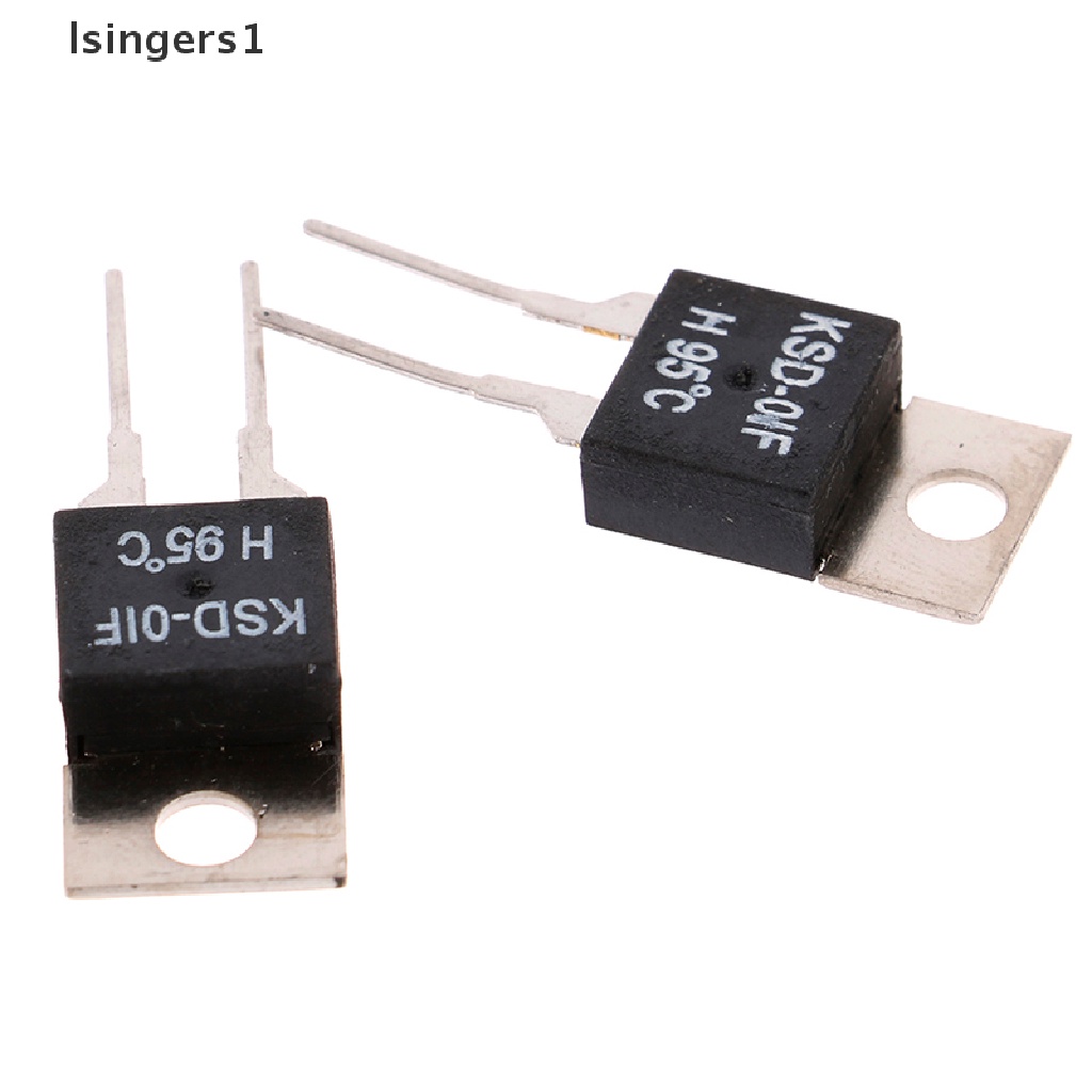 (lsingers1) 2pcs Switch Sensor Thermostat Suhu KSD-01F 95 Degc