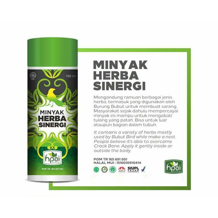Minyak Herba Sinergi Hpai Hni Mhs Minyak Butbut Burung Bubut