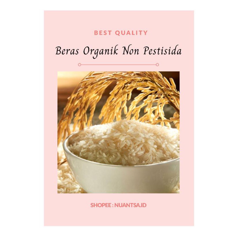 

BERAS ORGANIK NON PESTISIDA ASLI PETANI LOKAL BEBAS PESTISIDA SEHAT RICE ORGANIC 250 gr 500gr 1kg