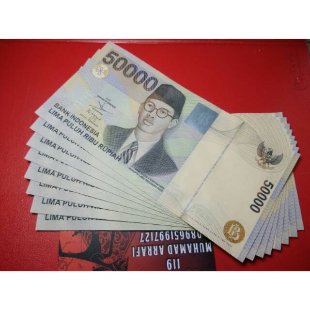 Uang 50000 wr supratman tahun 1999