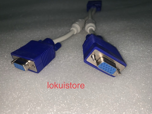 KABEL VGA SPLITTER 1-2 / KABEL VGA CABANG 1 MALE - 2 FEMALE