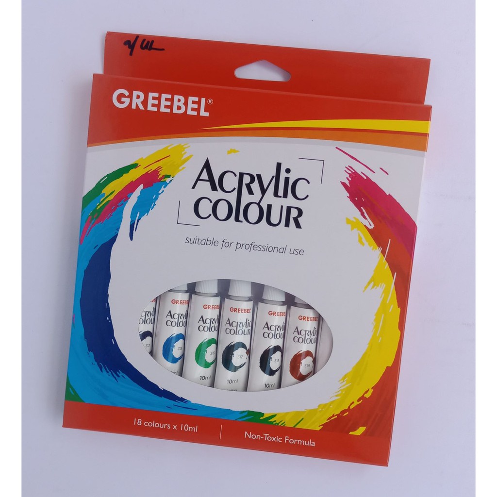 

Cat Acrylic Greebel 18 Warna (10 ml)