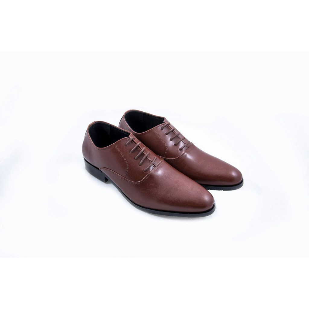 Salvare Shoes - Cap Toe Oxford Brown - Sepatu Kerja Pria Original Kulit