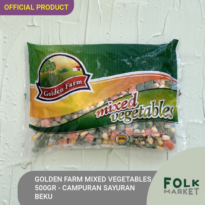 

GOLDEN FARM Mixed Vegetables 500gr - Campuran Sayur Beku