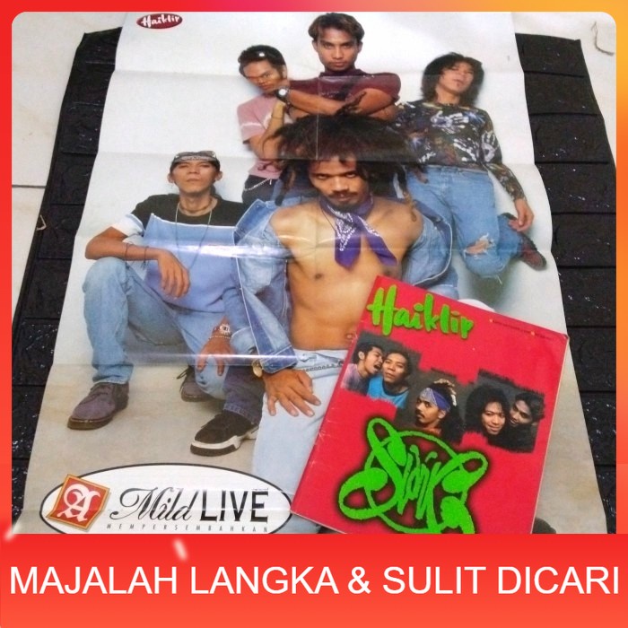 Majalah HAIKLIP Okt 1998 SLANK + POSTER SUPER DUPER JUMBO (RARE ITEM) Langka