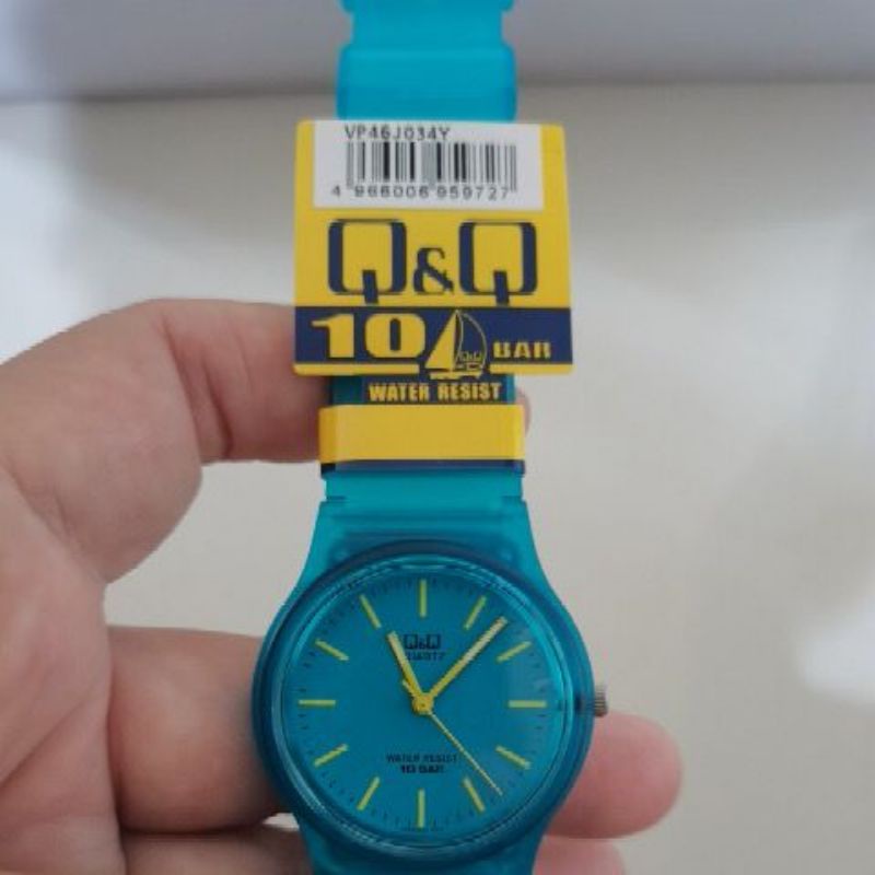 Jam Tangan Wanita Q&amp;Q QnQ QQ Q&amp;Q VP46 VP46J Original - Strap karet JELLY COLOUR