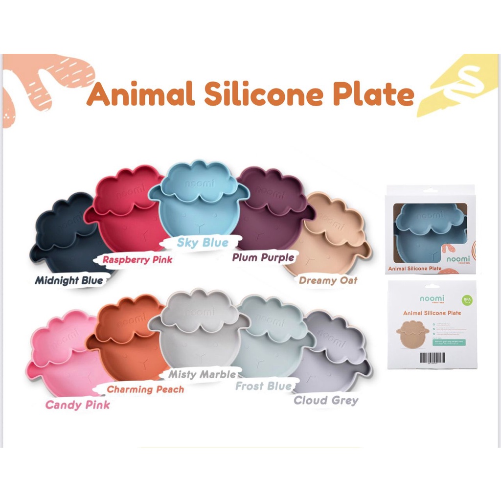 Noomi Animal Silicone Plate ( piring silikon )