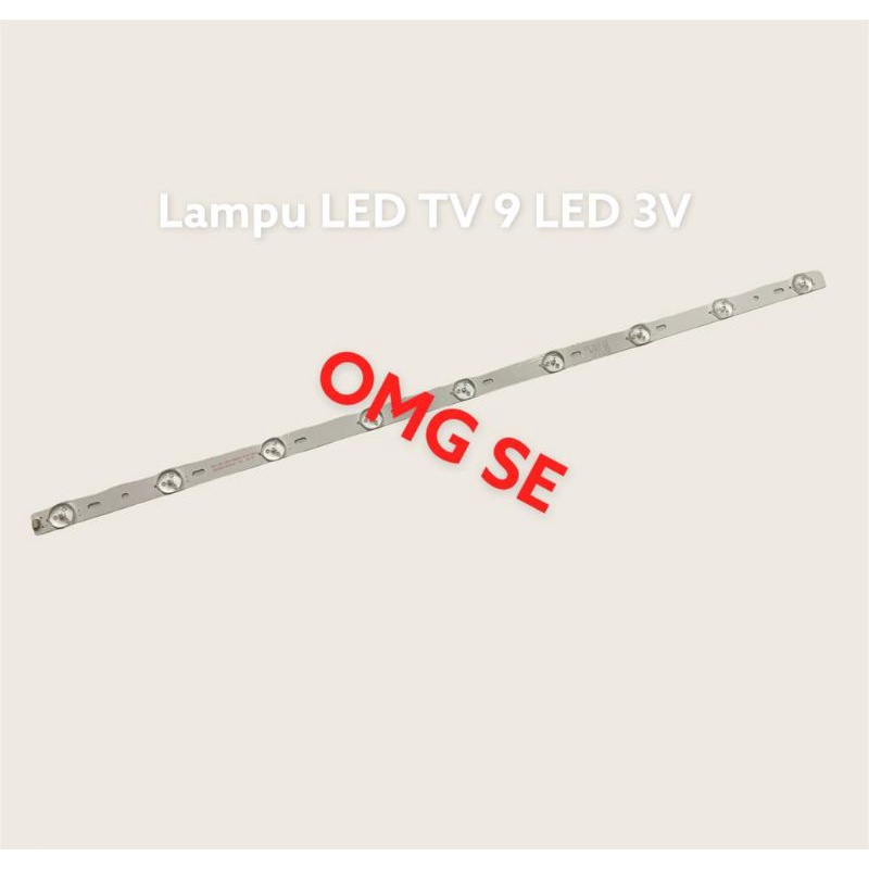 lampu LED TV 9 KANCING 3V