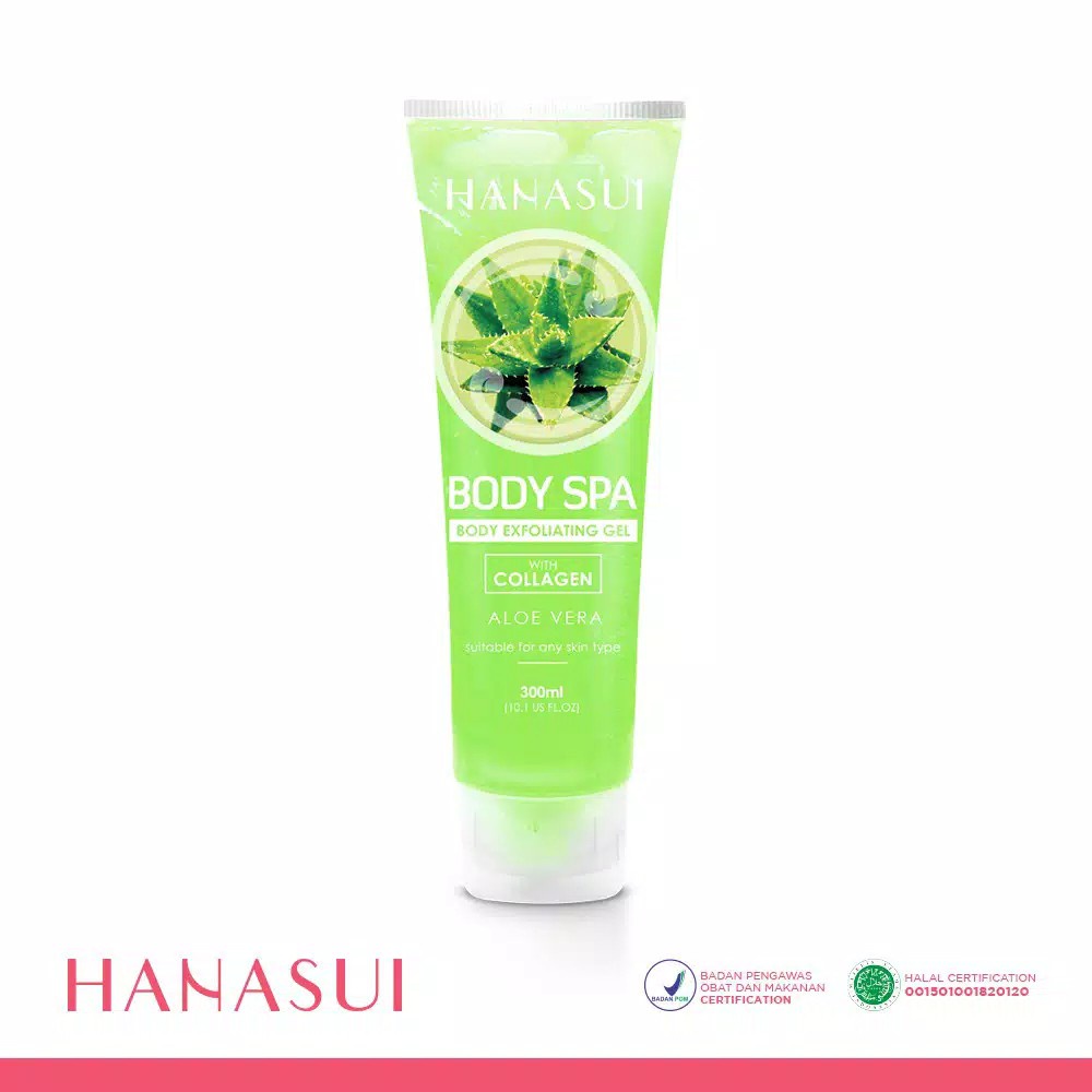 Qeila - HANASUI BODY SPA EXFOLIATING GEL WITH COLLAGEN 300 ML GEL PERONTOK DAKI