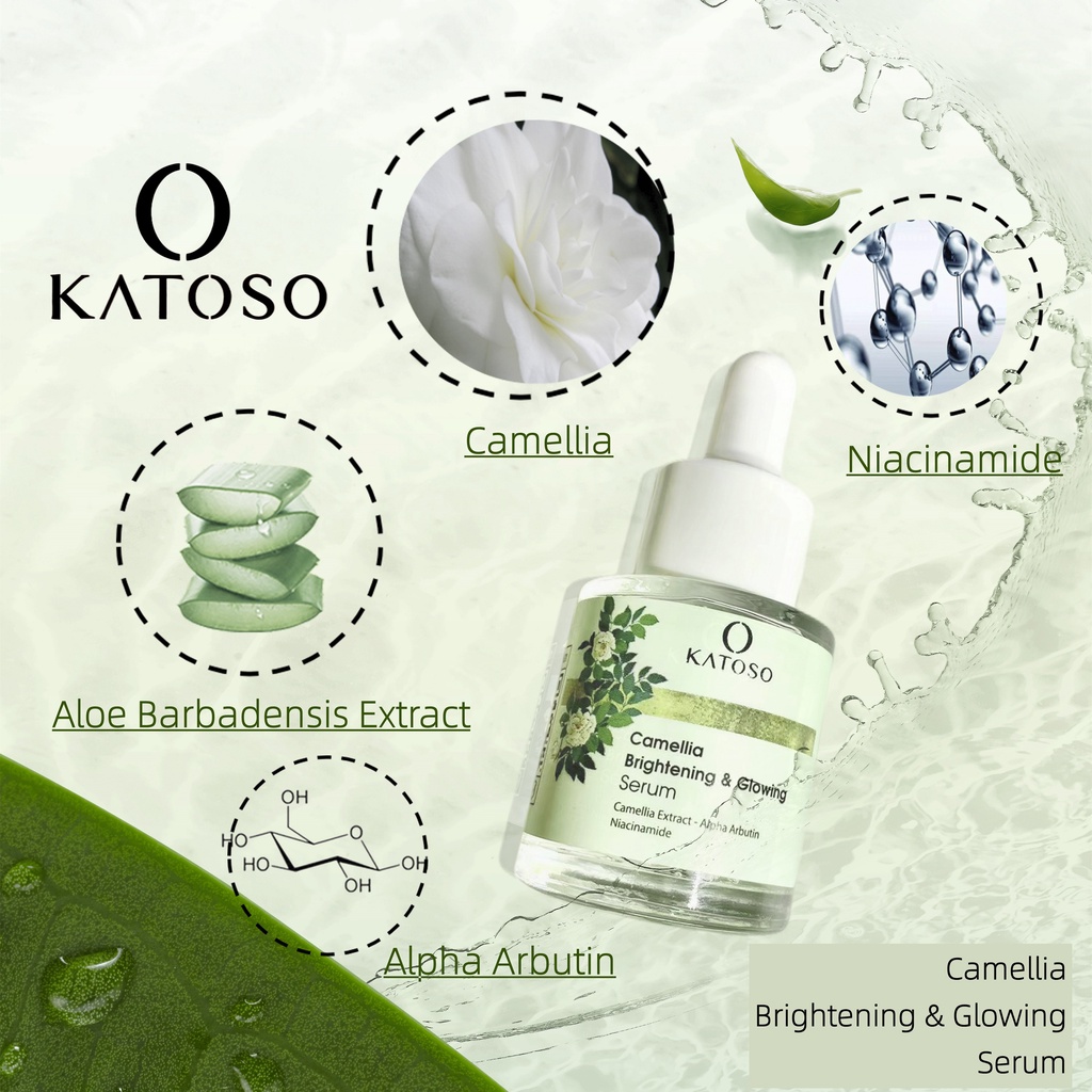 (BPOM) Katoso Camellia Brightening &amp; Glowing Serum 20ml