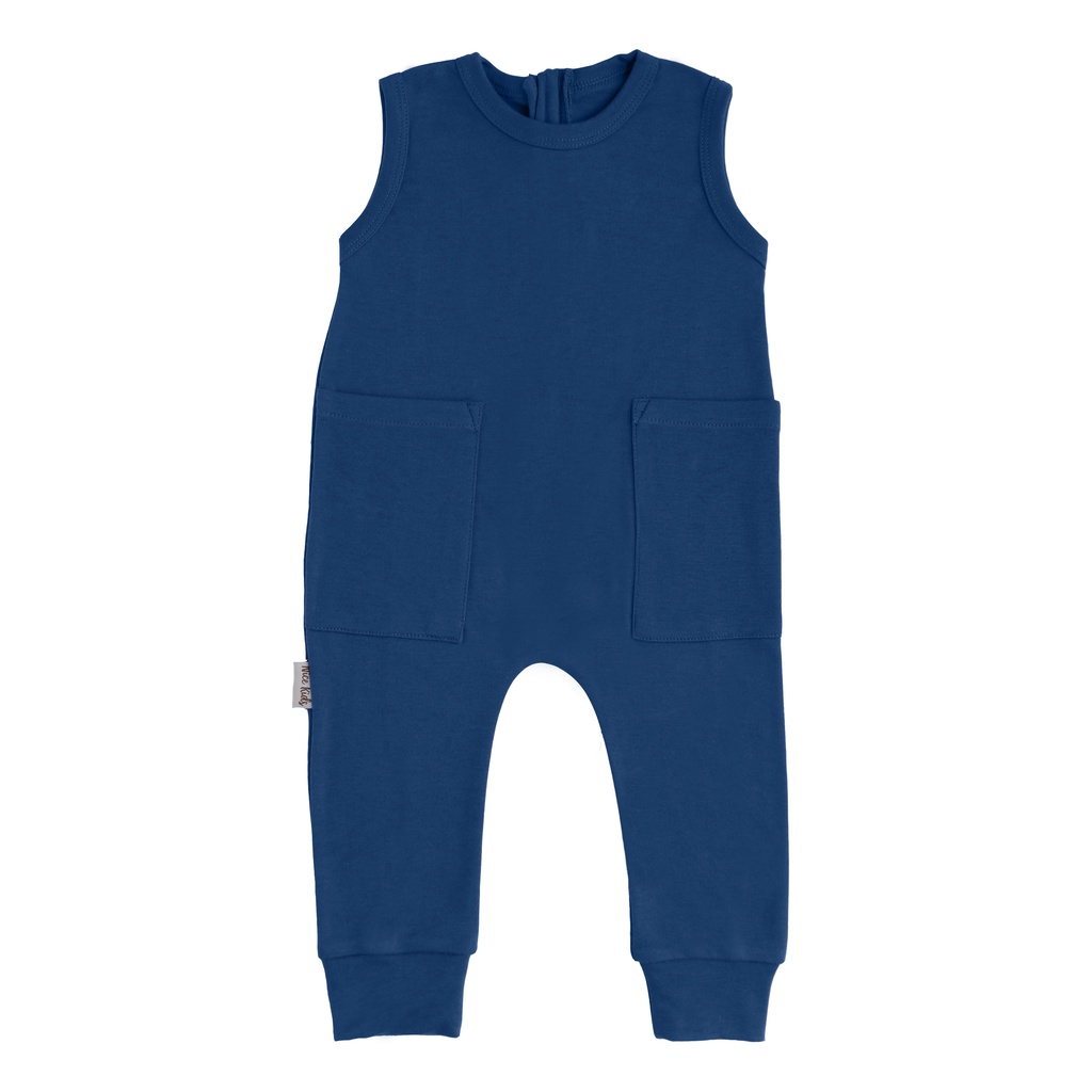 Nice Kids - Jumpsuit Anak Bayi-prussian blue