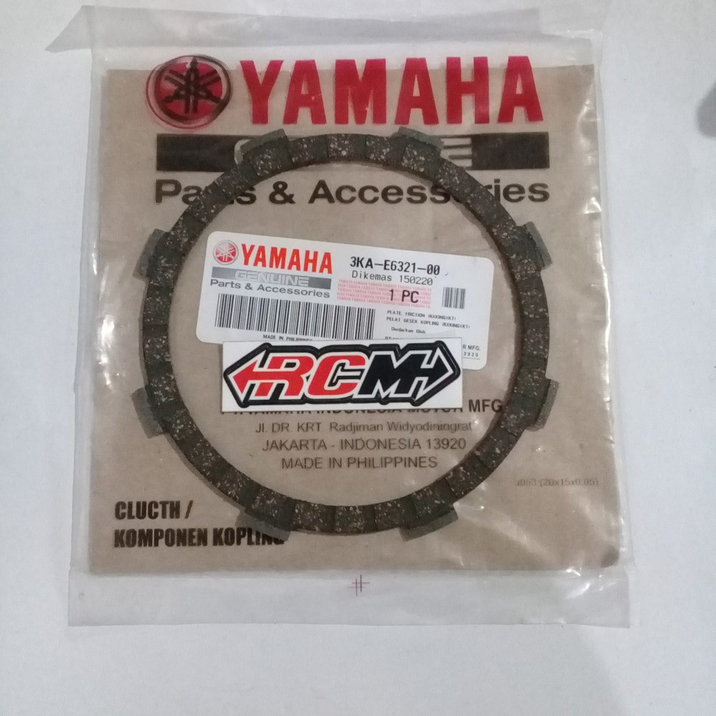 3KA-E6321-00 HARGA PERBIJI PLATE FRICTION KAMPAS GESEK KOPLING RXKING RX KING RXK ORI YAMAHA