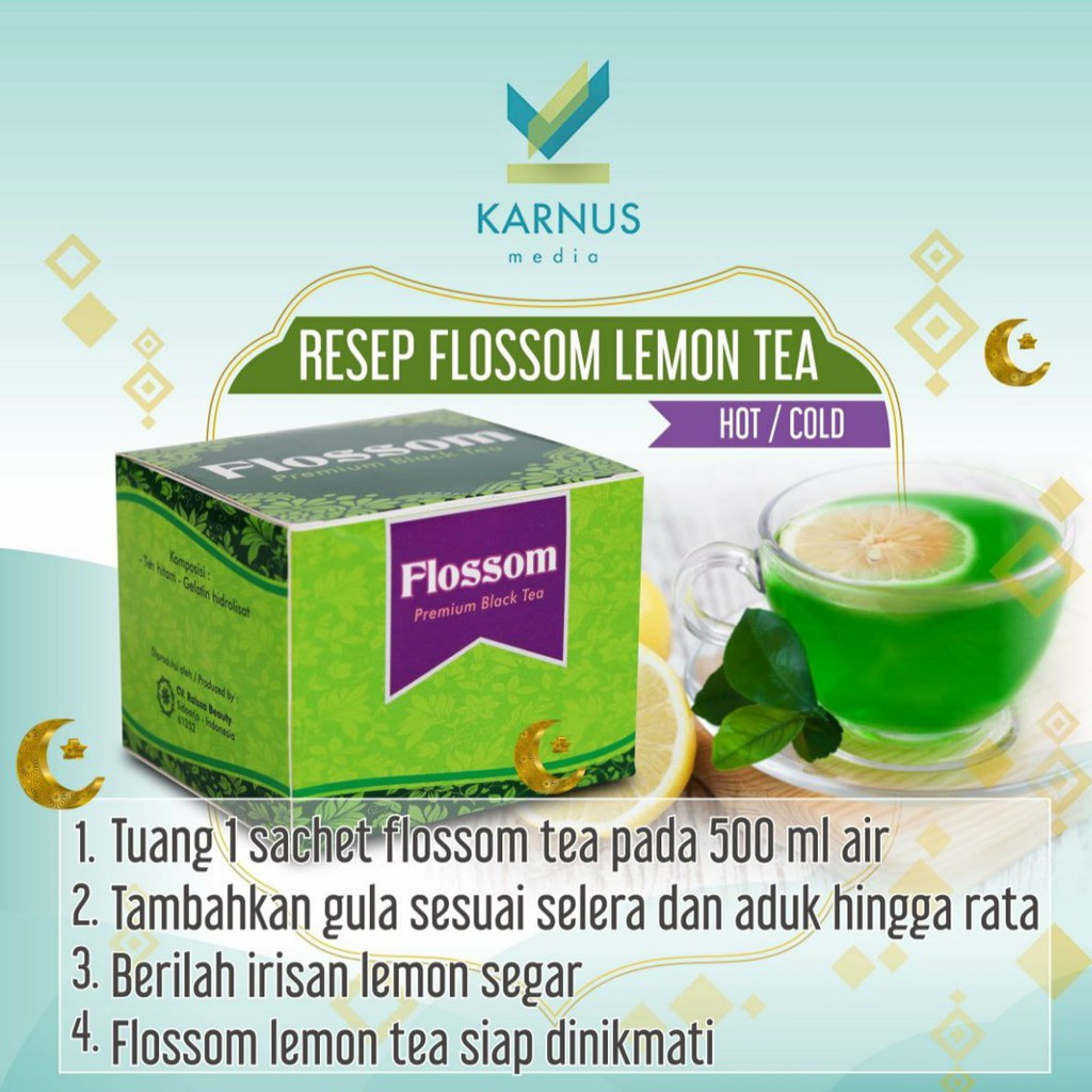 Teh Hitam Berkolagen FLOSSOM Premium Black Tea