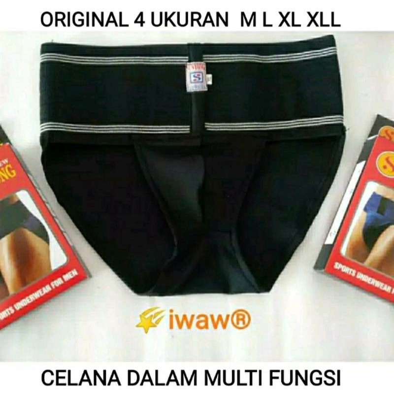 FULL BRIEF SUPORTER UNTUK PEKERJA BERAT &amp; OLAHRAGA FUNGSI MENCEGAH HERNIA / VARIKOKEL / CELANA HERNIA / CELANA DALAM TERAPI KESEHATAN / CELANA DALAM MULTI FUNGSI / UNDERWEAR SPORT / BRIEF SUPPORTER / CELANA HERNIA / CELANA DALAM HERNIA