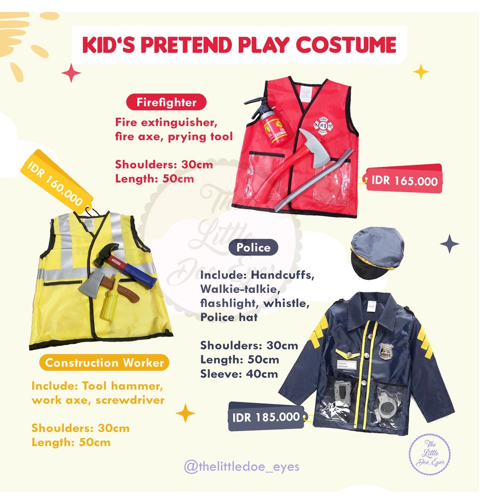 Kid's Pretend Play Costume Kostum Anak