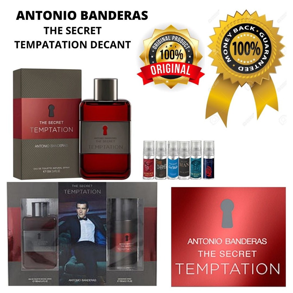 Parfum Origin Antonio Banderas The Secret Temptation Decant 5ml 188