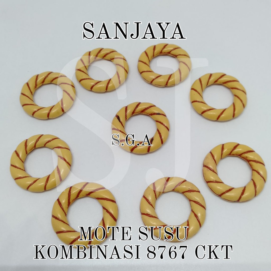 MANIK SUSU / MOTE SUSU / MANIK COKLAT / MANIK RING BULAT / MANIK COKLAT RING BULAT / MOTE SUSU KOMB. RING 8767 CKT