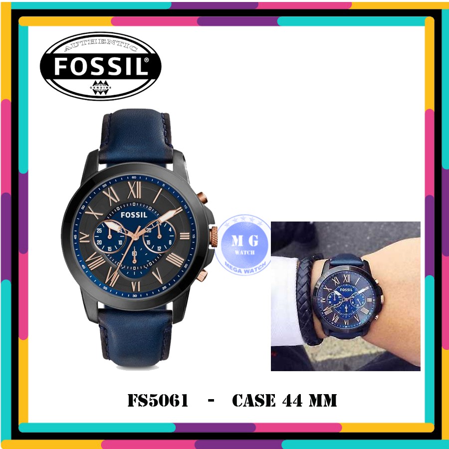 Jam Tangan Pria Fossil Original FS5061 FS 5061 Grant Chronograph MURAH