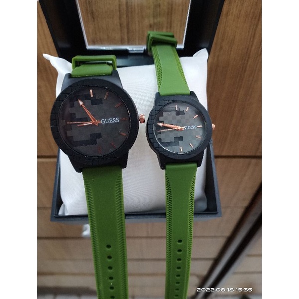 Jam Tangan Guess Couple Strap Rubber