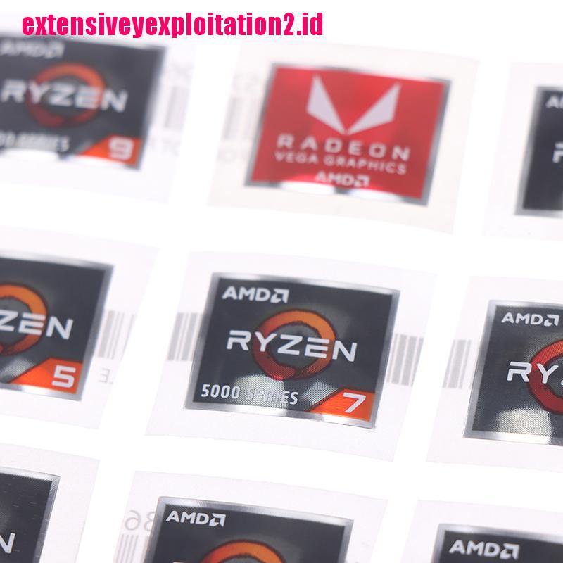 Amd Stiker Label Prosesor Seri ATHLON Ryzen R 3 5 7 Generation