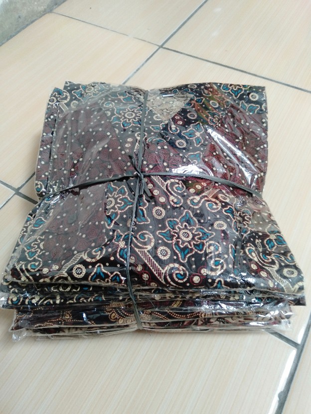 Kemeja Batik Motif Salju Murah Keren M L Xl Batik Pekalongan