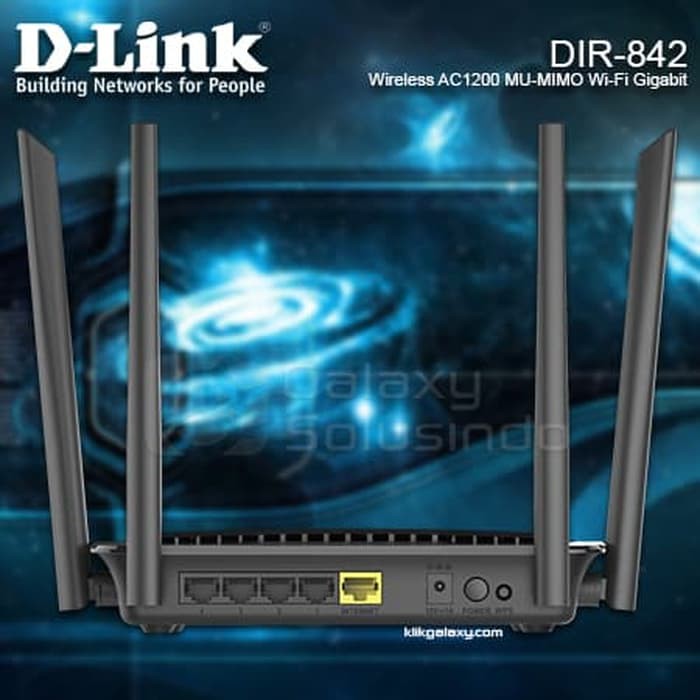 D LINK DIR 842 Wireless AC1200 MU MIMO Wi Fi Gigabyte Router