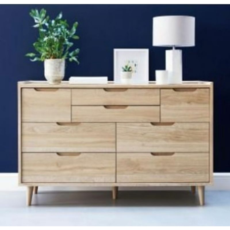 NALA DRAWER 8 LACI KABINET LACI KABINET DINDING RAK KABINET KABINET DAPUR RETRO KAYU JATI SUPER |Ben