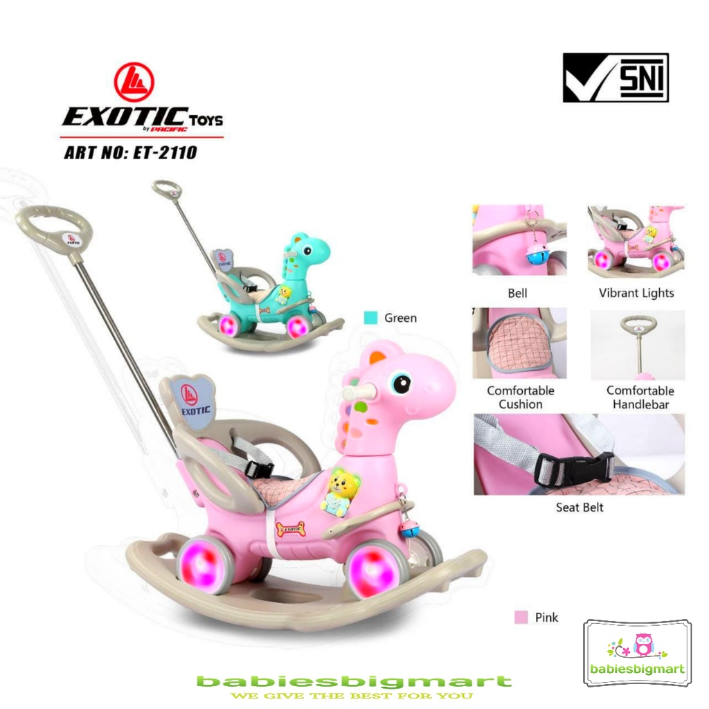 RIDE ON MODE MAINAN KUDA KUDAAN DINO ANAK UNICORN EXOTIC ET 2108 2110