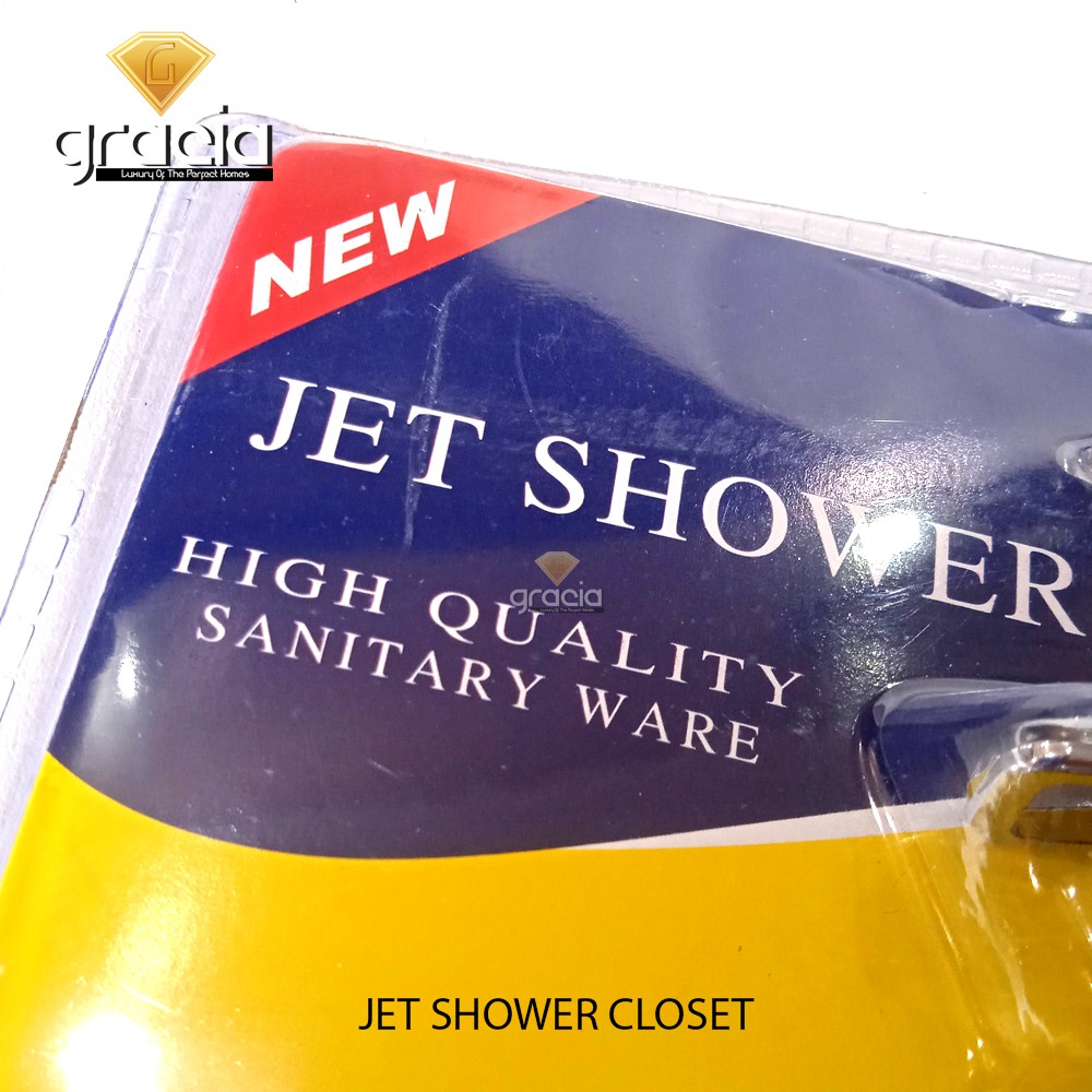 Jet Shower Spray Bidet Set Chrome ANTI KARAT Jet Shower Toilet WC /  Semprotan air closet / toilet