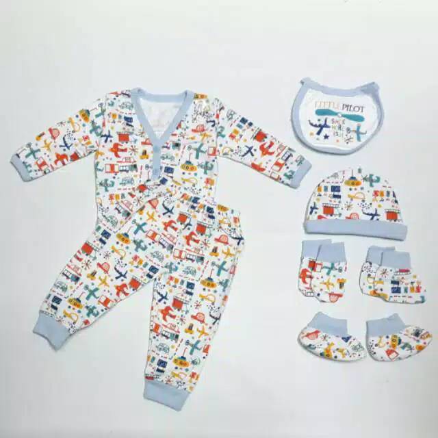 Baju Set Komplit Bayi Vinata 6 in 1