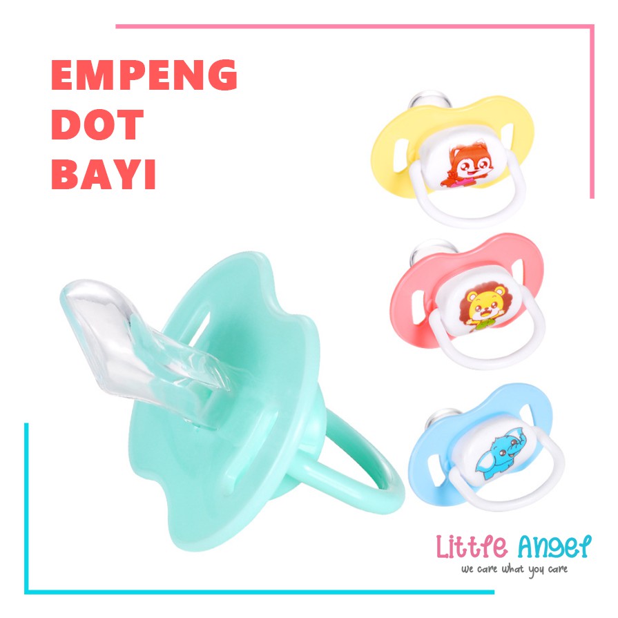 Empeng BAYI DOT ANAK Bulat Karakter Lucu New Born Teether Babby Pacifier Food Grade Import